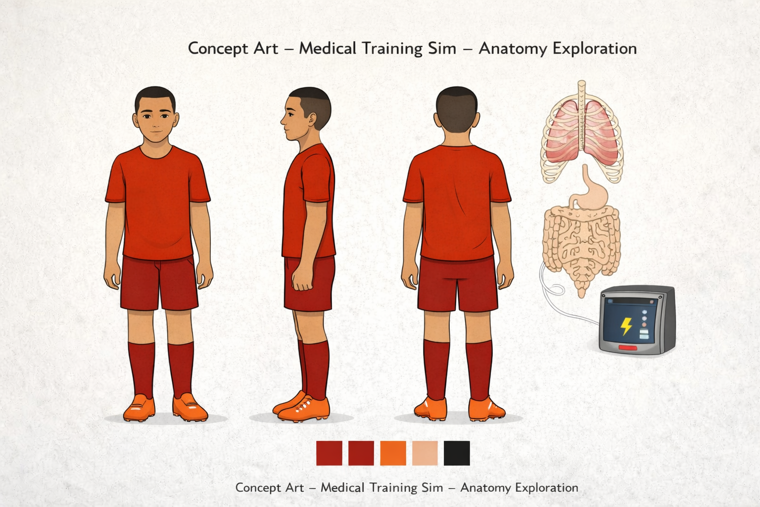 Arte conceptual golpe futbolista